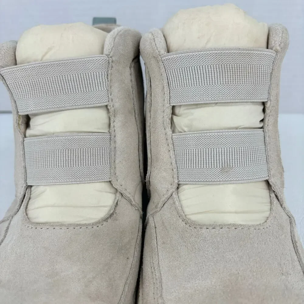 Sorel Out N About Boot Womens 8.5 Waterproof Suede Leather Slip‎ On Mid Beige
